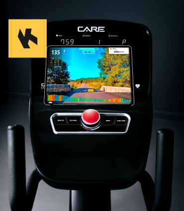 Halbliegefahrrad ROADSTER LED selbstversorgend - CARE - vernetzter Ergometer