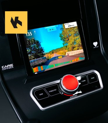 Halb-liegendes Fahrrad ROADSTER TFT selbstbetrieben CARE - vernetzter Ergometer