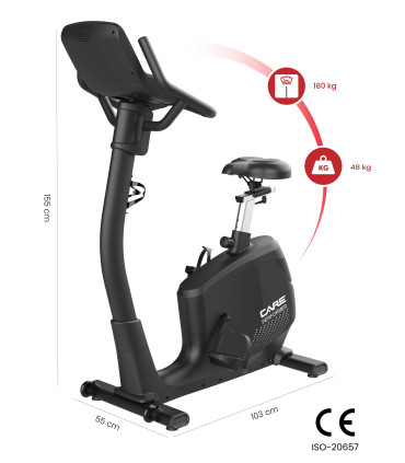 Selbstversorgendes Fahrrad - PERFORMER TFT - CARE - vernetzter Ergometer