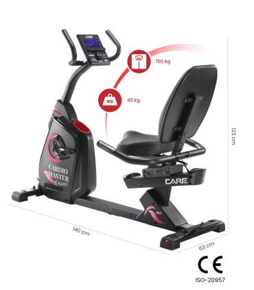 Sitz-Liegefahrrad - CARE - CARDIO MASTER DELUXE - FBA