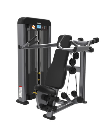 Deltamuskel-Maschine - CARE - Seitliche Elevationen mit geführter Last