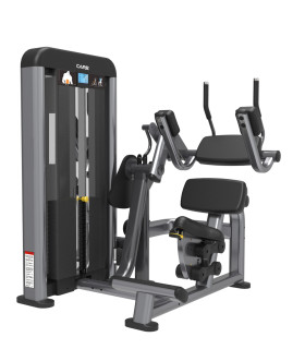 Bauchmuskel-Maschine PRO - CARE - Sitzende Crunch-Übung mit geführtem Gewicht