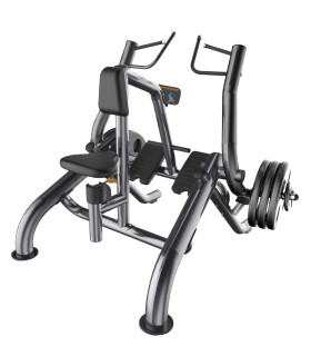 Horizontalzug Rudermaschine PRO - CARE - Sitzend mit freiem Gewicht