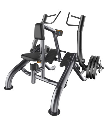 Horizontalzug Rudermaschine PRO - CARE - Sitzend mit freiem Gewicht