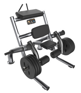 Ischiokrural-Maschine PRO - CARE Leg Curl stehend mit freiem Gewicht
