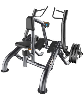 Horizontalzug Rudermaschine PRO - CARE - Sitzend mit freiem Gewicht