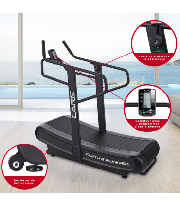 Gekrümmtes Laufband - CARE - CURVE-RUNNER