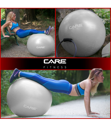 Gymnastikball 55cm Anti-Burst mit Pumpe - CARE