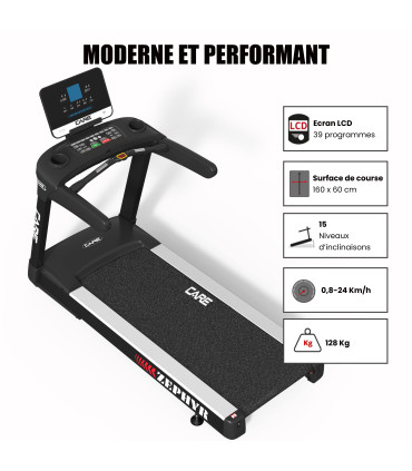 Professionelles Laufband - 24km/h - CARE - ZEPHYR