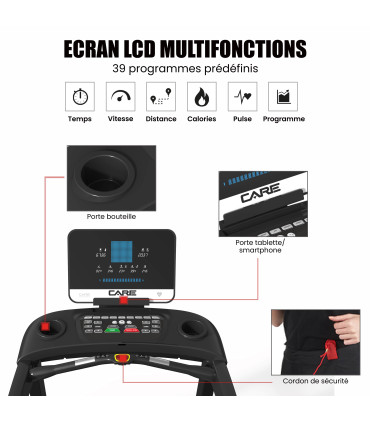 Professionelles Laufband - 24km/h - CARE - ZEPHYR