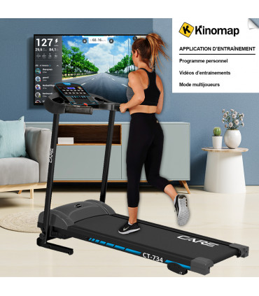 Vernetztes Laufband - 14km/h - CARE - CT-734-2 FBA - KINOMAP