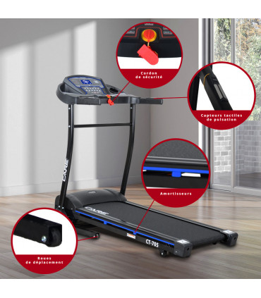 Vernetztes Laufband - 16km/h - CARE -FBA- CT-705-2 - KINOMAP