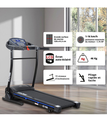 Vernetztes Laufband - 16km/h - CARE -FBA- CT-705-2 - KINOMAP