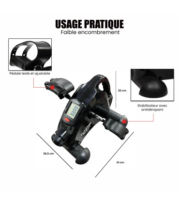 Mini-Pedaltrainer – M bike Schwarz - FBA - CARE