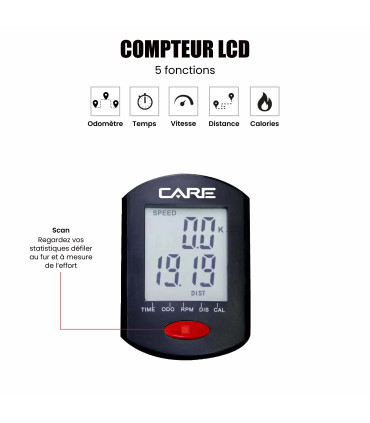 Mini-Pedaltrainer – M bike Schwarz - FBA - CARE