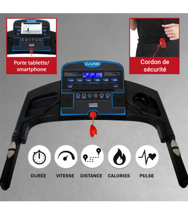 Vernetztes Laufband - 14km/h - CARE - CT-734-2 FBA-DE - KINOMAP