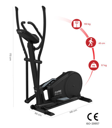 HELIS selbstgenerierender Crosstrainer - CARE - vernetzter Ergometer