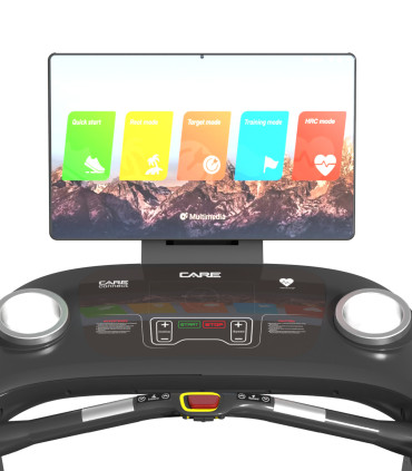 Professionelles Laufband - 25km/h - CARE - CLUB RUNNER TFT-Bildschirm